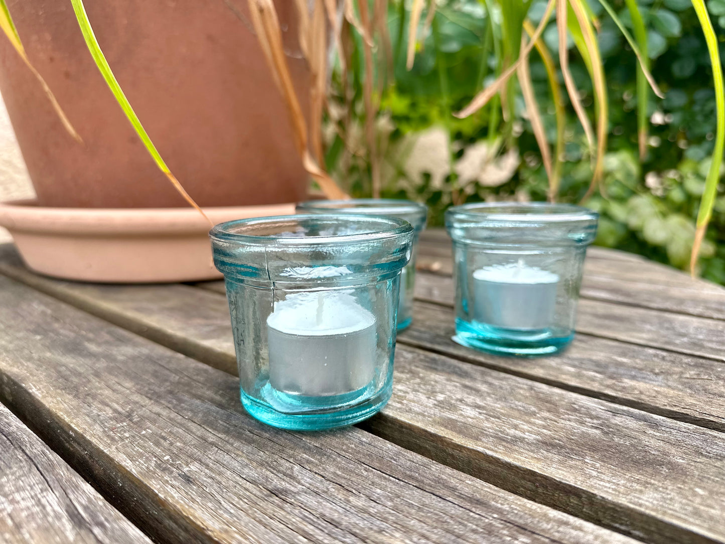 Vamos Windlicht – Recyceltes Glas, H 7 cm