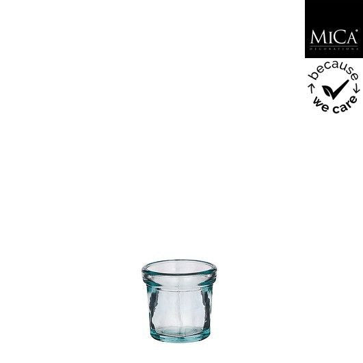 Vamos Windlicht – Recyceltes Glas, H 7 cm